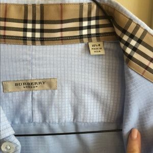 Burberry 15.5 R dress shirt
